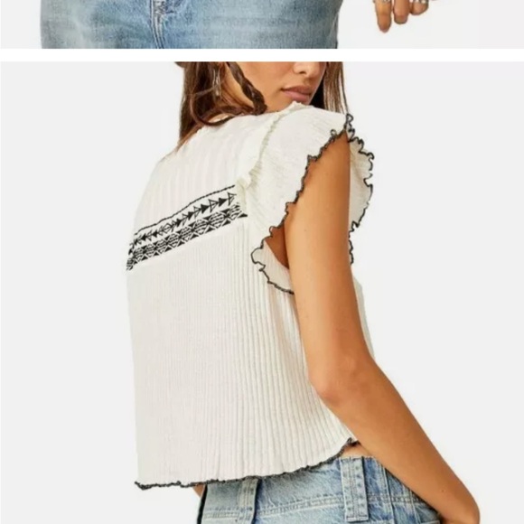 Free people sarafina embroidered top - Picture 2 of 2